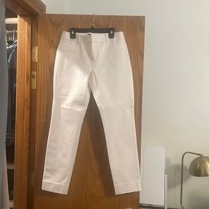 Banana Republic Sloan Stretch Slacks Off-White/Ivory size 2 30” inseam